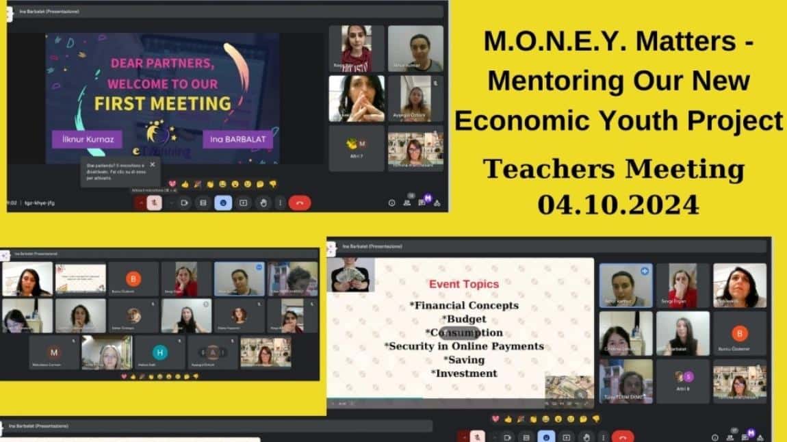 projemiz  M.O.N.E.Y. Matters - Mentoring Our New Economic Youth e-Twinning